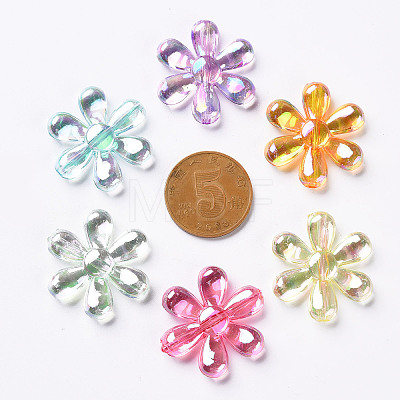 Transparent Acrylic Beads X-TACR-S154-35C-1