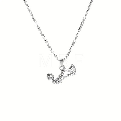 Football Soccer Shoe 667 Stainless Steel Pendant Necklaces for Men FS-WG4A7BD-01-1