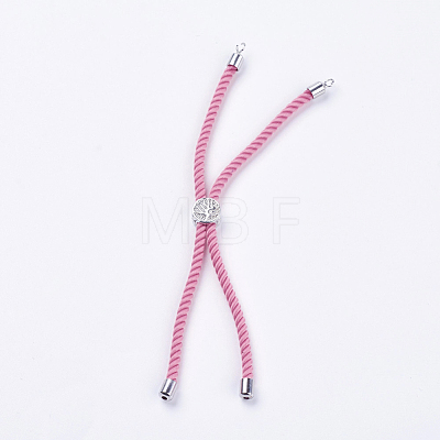 Nylon Twisted Cord Bracelet Making MAK-F018-P-RS-1