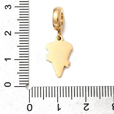 304 Stainless Steel Enamel European Dangle Charms STAS-D153-05B-G-1