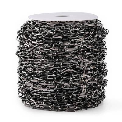 Iron Paperclip Chains CH-R025-13x6mm-B-1