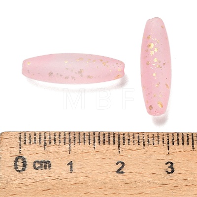 Frosted Glass Beads FGLA-L001-001C-1