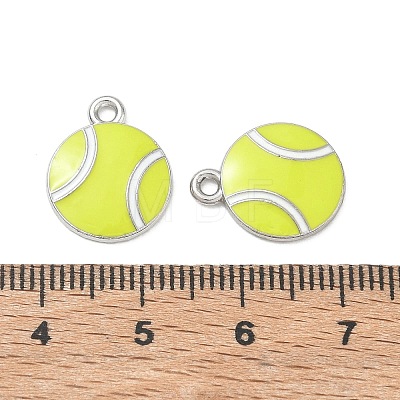 Tennis Alloy Enamel Pendants AL-CBA292F-02A-P-1