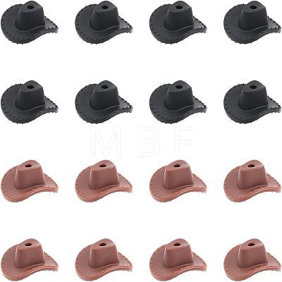 16Pcs 2 Colors Silicone Beads SIL-CA0001-40-1