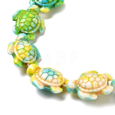 Synthetic Turquoise Dyed Beads Strands X-G-P507-05A-1