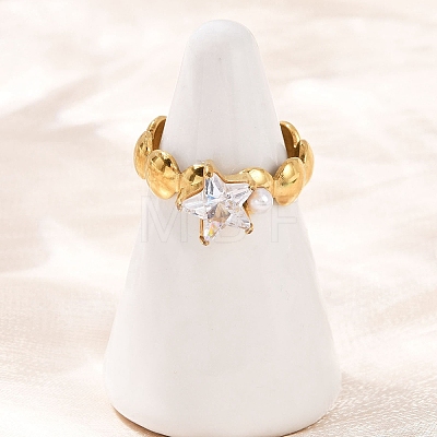 304 Stainless Steel Cuff Rings for Women RJEW-S639-03G-1