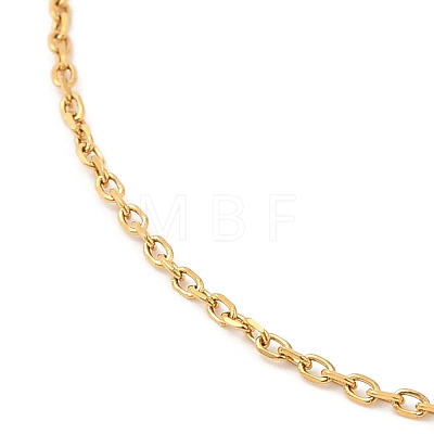 304 Stainless Steel Cable Chain Necklace for Women NJEW-G104-04G-1
