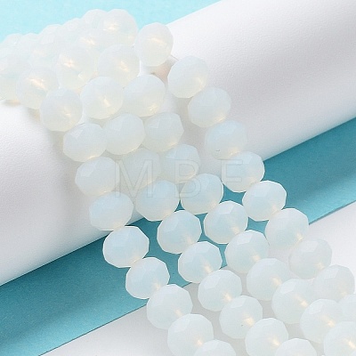 Imitation Jade Solid Color Glass Beads Strands EGLA-A034-J4mm-MD06-1