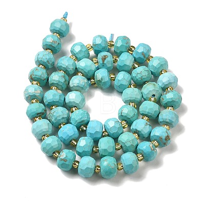 Synthetic Turquoise Beads Strands G-P508-A05-01-1