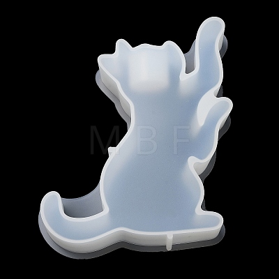 Lovely Cat Shape Candlestick Silhouette Silicone Molds SIMO-C010-01C-1