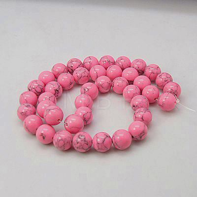 Synthetic Turquoise Beads Strands TURQ-H038-6mm-XXS08-1