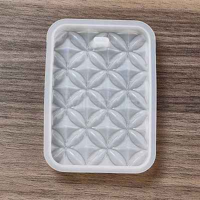 DIY Embossed Flower Pattern Pendant Silicone Molds DIY-G079-01F-1
