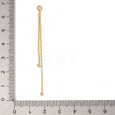 Brass Coreana Chain Tassel Big Pendants KK-G510-06G-1