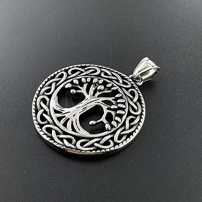 Tree of Life Hollow Tree of Life Pendant 304 Stainless Steel Punk Necklace Jewelry LS-HL3986-1