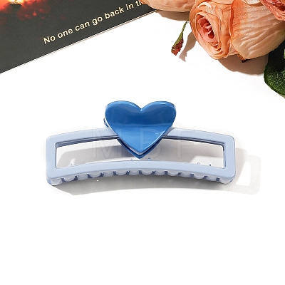 Heart Plastic Claw Hair Clips PW-WG64998-03-1