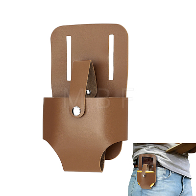 PU Leather Tape Measure Holder for Belt TOOL-WH0059-080B-1