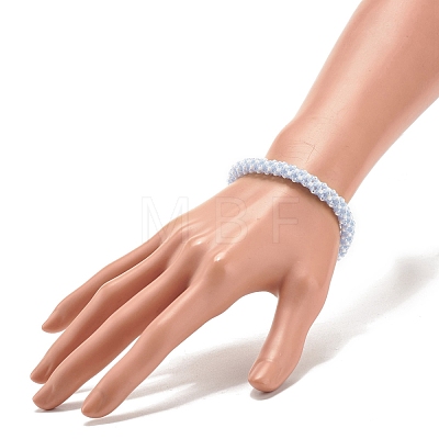 Glass Seed Crochet Beaded Bracelet BJEW-JB08083-01-1