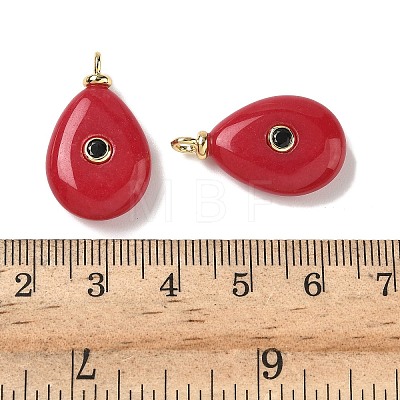 Dyed Natural White Jade Pendants G-H328-01G-C03-1