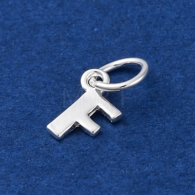 925 Sterling Silver Letter Charms STER-C012-01S-F-1
