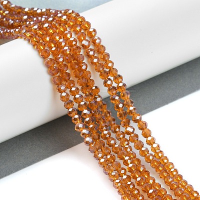 Electroplate Glass Beads Strands EGLA-A034-T8mm-A19-1