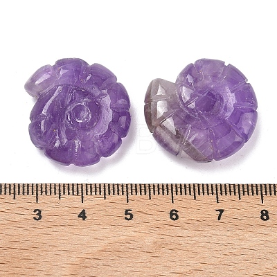 Natural Amethyst Conch Display Decorations DJEW-D303-01C-1