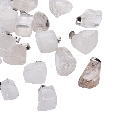 Natural Quartz Crystal Pendants G-CJ0001-33B-1