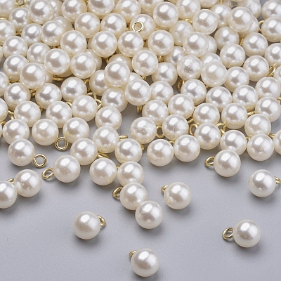 Acrylic Pearl Pendants IFIN-I031-01G-1