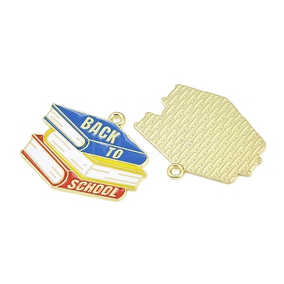 Alloy Enamel Pendants ENAM-L055-01G-02-1