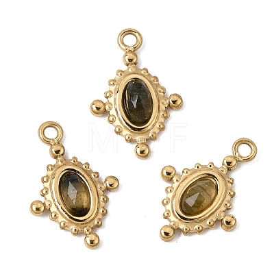 Natural Labradorite Faceted Pendants GG-CBA50CD-07G-01-1