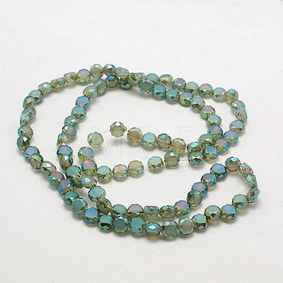 Electroplate Glass Beads EGLA-D028-07-1