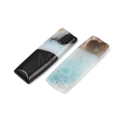 Natural Flower Amazonite Pendants G-K381-19C-1