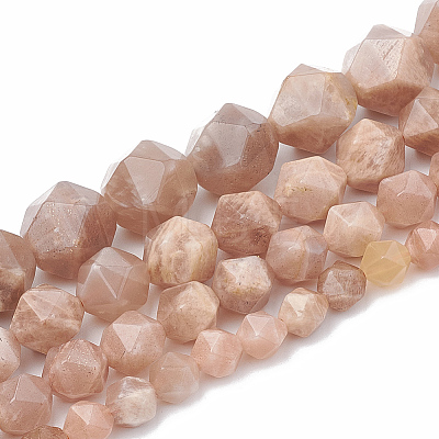 Natural Sunstone Beads Strands X-G-S332-6mm-008-1