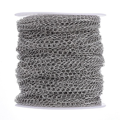 Brass Twisted Chains LS-CHC-Q001-5x4mm-P-1
