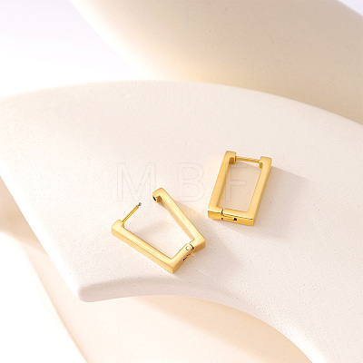 Simple Square Stainless Steel Hoop Earrings OA6686-2-1