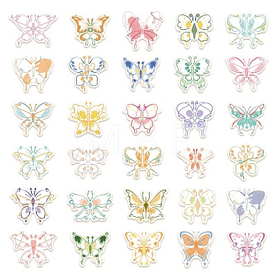 PVC Self Adhesive Butterfly Sticker Labels STIC-PW0015-13-1