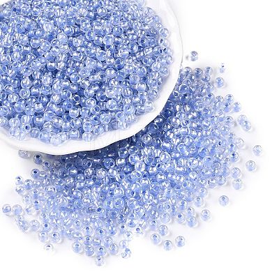 6/0 Transparent Inside Colours Glass Seed Round Beads X1-SEED-N006-004E-1