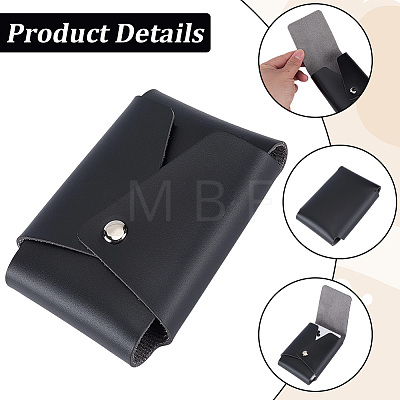 Rectangle PU Leather Pocket Sleeve AJEW-CL0005-69B-1