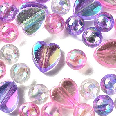 Eco-Friendly Transparent Acrylic Beads TACR-FS0001-07-1