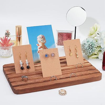  1Pc Wooden Card Display Base DIY-NB0007-76-1