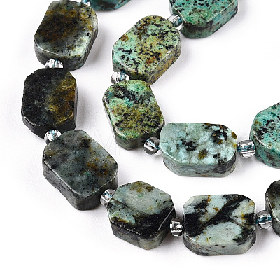 Natural African Turquoise(Jasper) Beads Strands G-T138-16-1