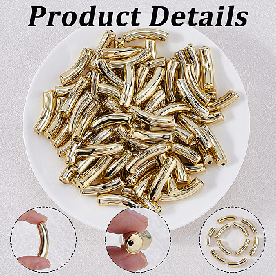 DIY Acrylic Tube & Brass Rhinestone Beads Jewelry Making Kits DIY-SP0002-17-1