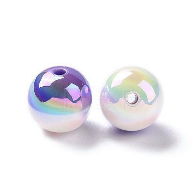 Two Tone Opaque Resin Beads RESI-A020-02A-1