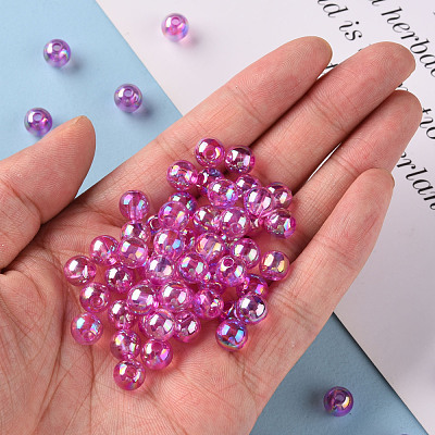 Transparent Acrylic Beads MACR-S370-B8mm-739-1