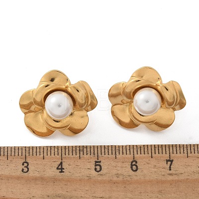 304 Stainless Steel Stud Earrings EJEW-Z084-05G-02-1