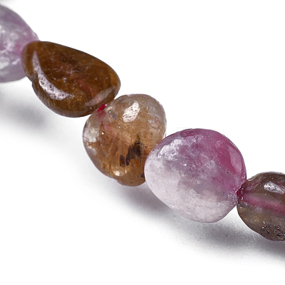 Natural Mixed Gemstone Bead Stretch Bracelets BJEW-K213-M04-1