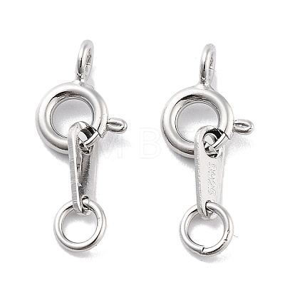 925 Sterling Silver Spring Ring Clasps LS-STER-H111-06P-1