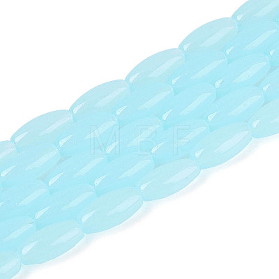 Imitation Jade Glass Beads Strands LS-GLAA-T028-15J-01-1