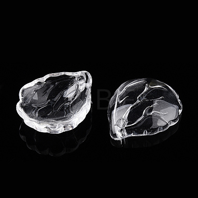 Transparent Glass Petal Beads GLAA-N001-13-1