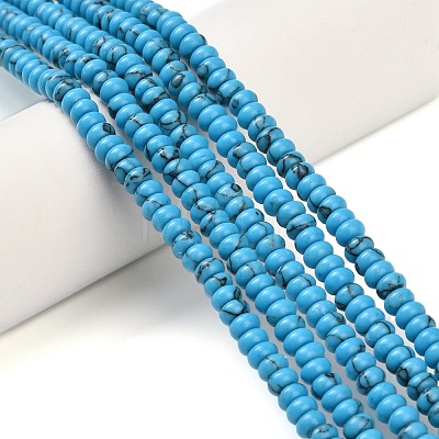 Synthetic Turquoise Beads Strands G-Z110-B01-2x4mm-03-1
