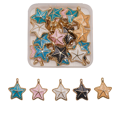 Alloy Enamel Pendants ENAM-CJ0001-33-1